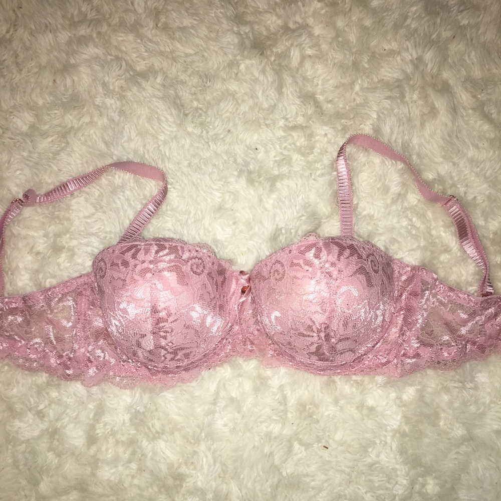 LACE PINK PUSH UP BRA